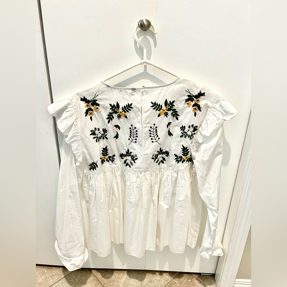 Zara Embroidered Blouse - Picture 2 of 3